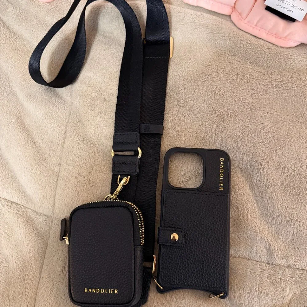 BANDOLIER- IPHONE 15 PRO- Magsafe Mile Case and Bodie Cross Body Strap - Picture 3 of 6